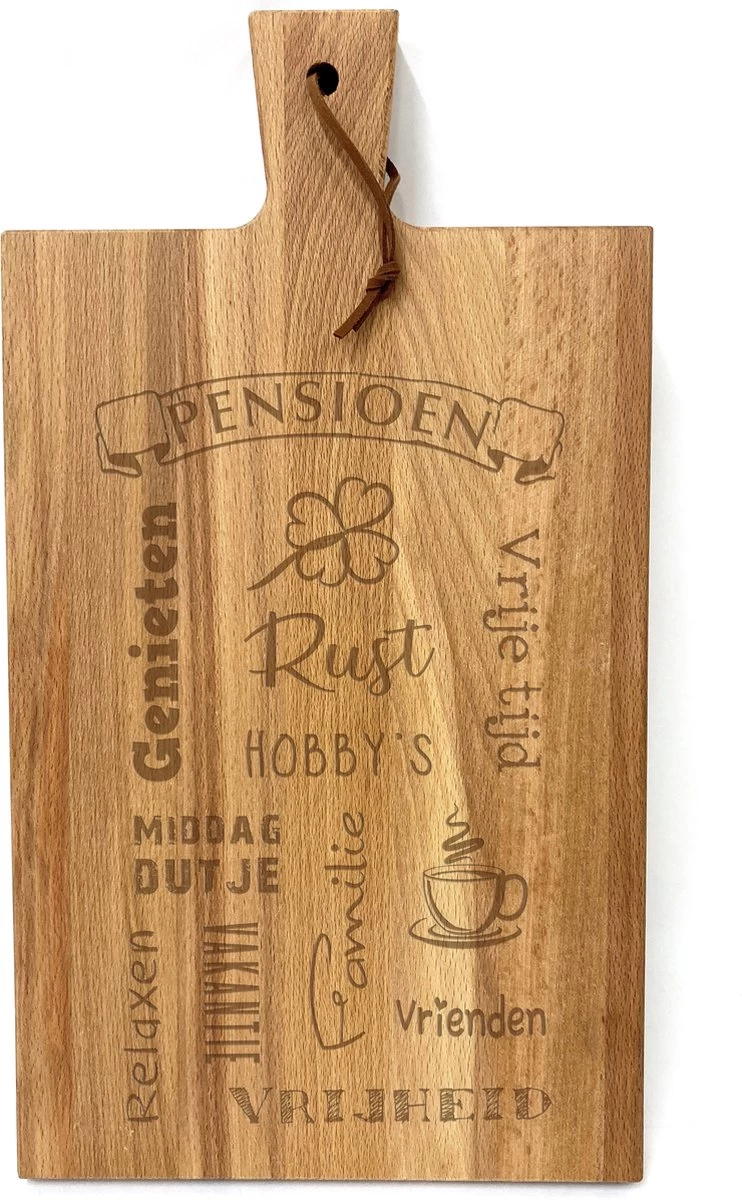 Stoer Landelijk Snijplankje-hapjesplankje Met Tekst Gravure PENSIOEN. Cadeau Pensioen. Het Formaat Is 20x30cm Excl. Handvat 3 Stoer Landelijk Snijplankje-hapjesplankje Met Tekst Gravure PENSIOEN. Cadeau Pensioen. Het Formaat Is 20x30cm Excl. Handvat