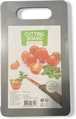 Merkloos Compacte Snijplank | Cutting Board | 24 X 14 Cm | Kleur Grijs | Stevig