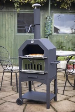 Merkloos MaxxGarden Pizza Oven - Smoker Barbecue Houtskool 45 X 65 X 158cm -Keukenbarbecue 800x1200 20