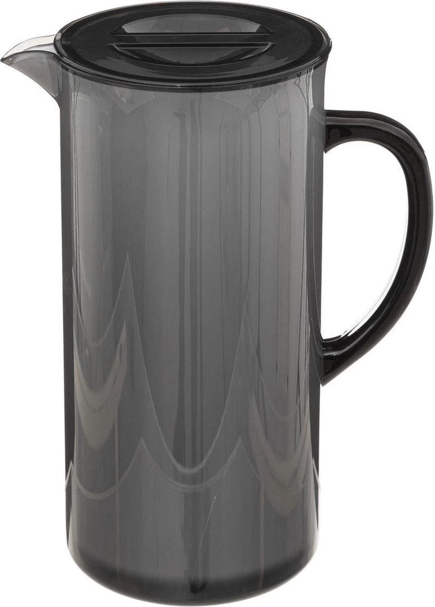 Sapkan/schenkkan Karaf Met Deksel 1950 Ml Zwart - Formaat: 18 X 10,5 X 25 Cm - Materiaal: Kunststof 3 Sapkan/schenkkan Karaf Met Deksel 1950 Ml Zwart - Formaat: 18 X 10,5 X 25 Cm - Materiaal: Kunststof