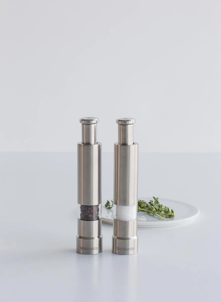 Brabantia Zout En Pepermolen Set - Matt Steel 5 Brabantia Zout En Pepermolen Set - Matt Steel - Afbeelding 3