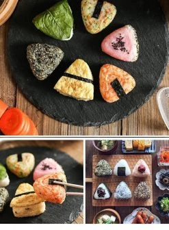 Onigiri Suhsi Mal - Sushi Vorm - Sushi Maker Onigiri - Sushi Maken Incl. 2 Pack - 1 Lepel -Extra Bonus 12 Zakken&Stickers -Keukenbarbecue 883x1200 3