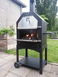 Merkloos MaxxGarden Pizza Oven - Smoker Barbecue Houtskool 45 X 65 X 158cm -Keukenbarbecue 900x1200 18