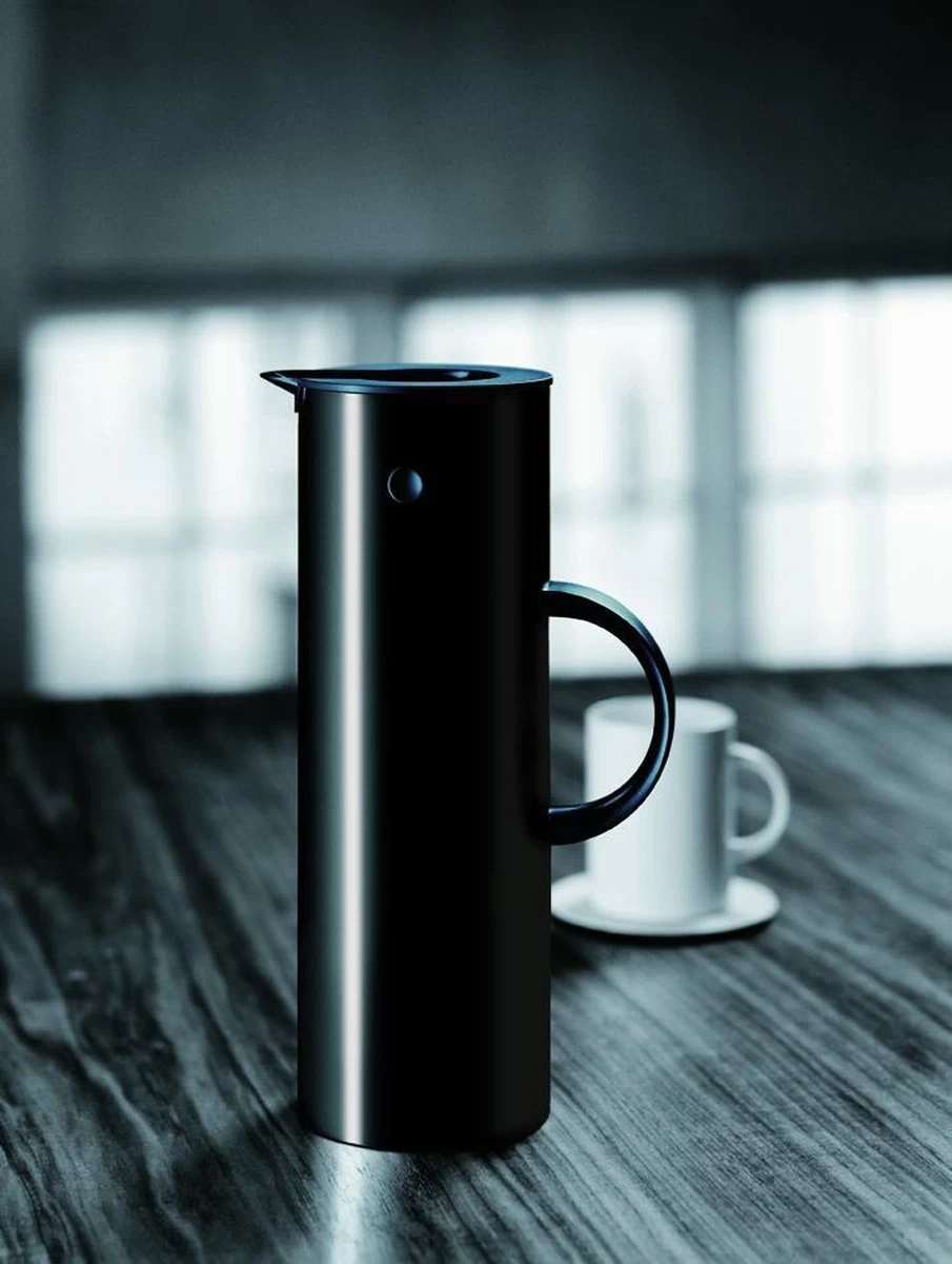 Stelton Thermoskan - 1 L - Zwart 4 Stelton Thermoskan - 1 L - Zwart - Afbeelding 2