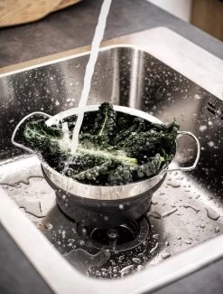 OMID HOME Vergiet - Vouwbaar - Inklapbaar - Grijs / RVS / En Te Gebruiken Als Stoominzet / Pastakoker Met Vergiet / Stoom Vergiet -Keukenbarbecue 912x1200