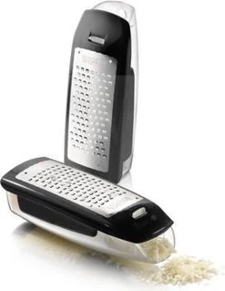 Boska Easy Grater - Tafelrasp - RVS - Zwart - Met Opvangbakje -Keukenbarbecue 930x1200 2