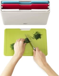 Joseph Joseph JosephJoseph - Folio - Snijplank - In Houder - Medium - Set Van 5 Stuks - Zilver -Keukenbarbecue 935x1200 4