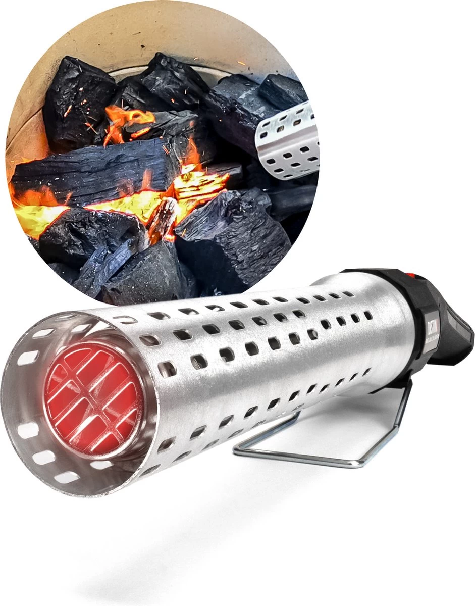 DistinQ BBQ Lighter Aansteker - Elektrische Barbecue Looftlighter Houtskool Starter Voor Barbecue, Grill En Open Haard - 2000 Watt 3 DistinQ BBQ Lighter Aansteker - Elektrische Barbecue Looftlighter Houtskool Starter Voor Barbecue, Grill En Open Haard - 2000 Watt