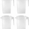 Merkloos Pakket Van 4x Stuks Kunststof Schenkkannen/waterkannen Van 2 Liter - 2000 Ml - Feest/partij/zomer -Keukenbarbecue 949x1200 2