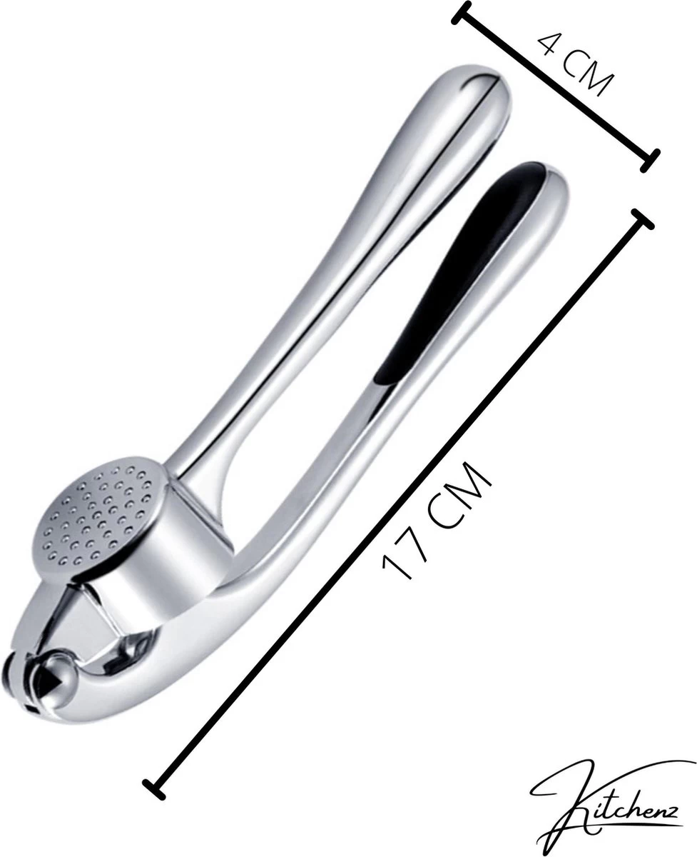 Knoflookpers - Luxe Knoflookpers - Stevige Knoflookpers - Knoflookpers RVS - Roestvrijstaal 9 Knoflookpers - Luxe Knoflookpers - Stevige Knoflookpers - Knoflookpers RVS - Roestvrijstaal - Afbeelding 7