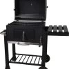 Houtskool BBQ Op Wielen + Tafel | Mat Zwart - X86000060 -Keukenbarbecue 980x1200