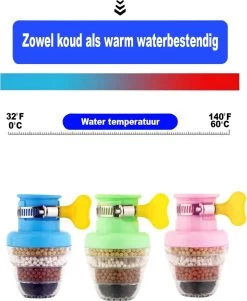 VINESS Waterfilter - Kraanfilter - Drinkwaterfilter - Waterzuivering - Waterbesparend - Duurzaam - Roze -Keukenbarbecue 984x1200